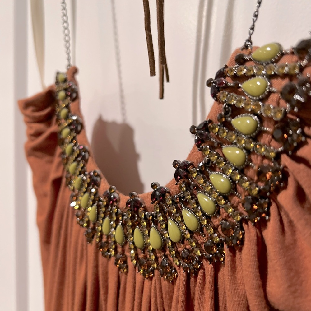 Gorgeous Jeweled Halter Tank Top